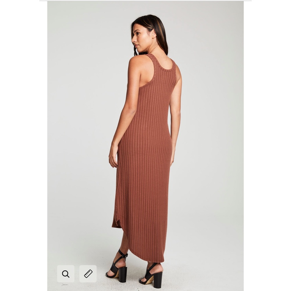 Chaser Rib Hi Low Racer Tank Dress - Picture 2 of 11